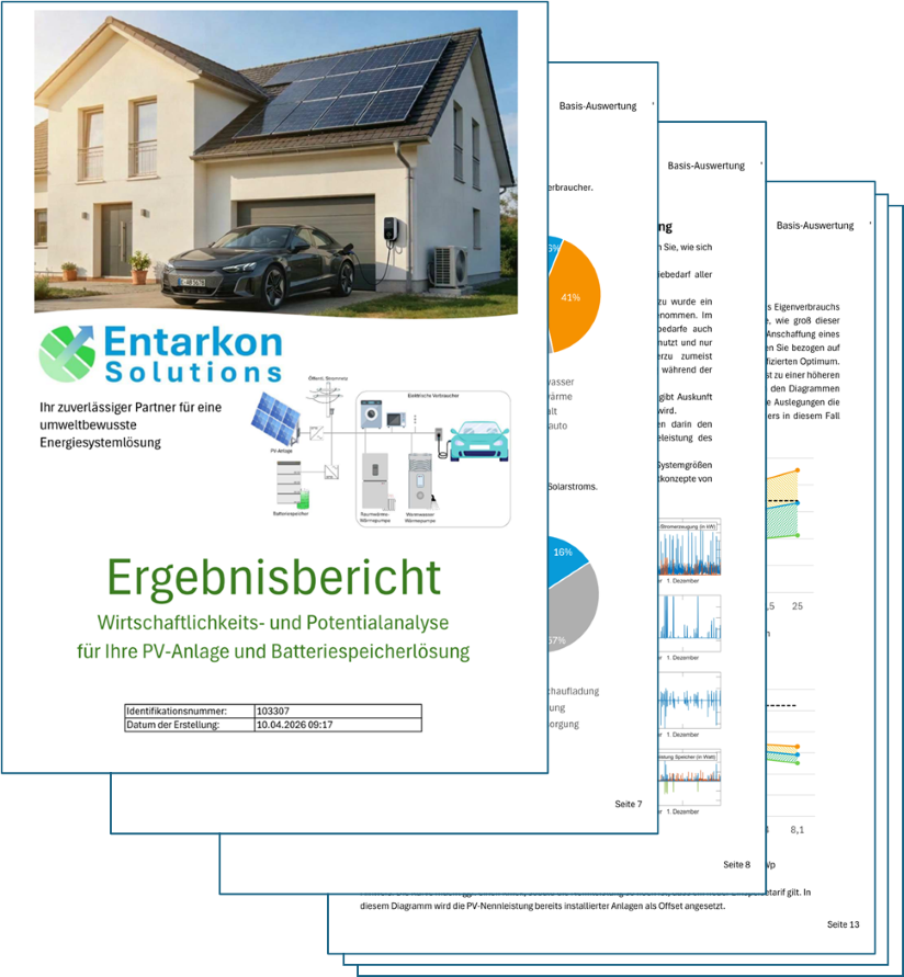 Entarkon Solutions - Beispiel eines Ergebnisberichts